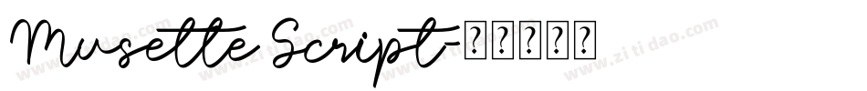 Musette Script字体转换